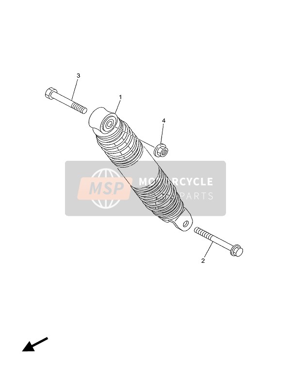 Yamaha CS50M JOG-R 2004 Rear Suspension for a 2004 Yamaha CS50M JOG-R